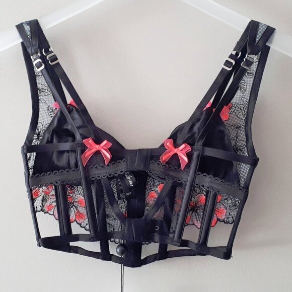 NWT For Love & Lemons Penelope floral embroidery bustier, XXS - Picture 14 of 14